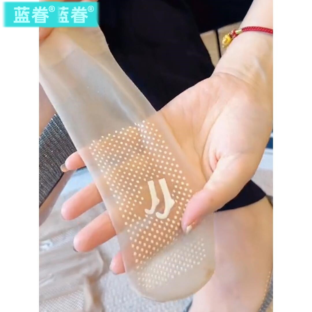 26新款丝袜女短无痕水晶袜防滑脚底按摩袜夏季薄款短筒防勾丝隐形