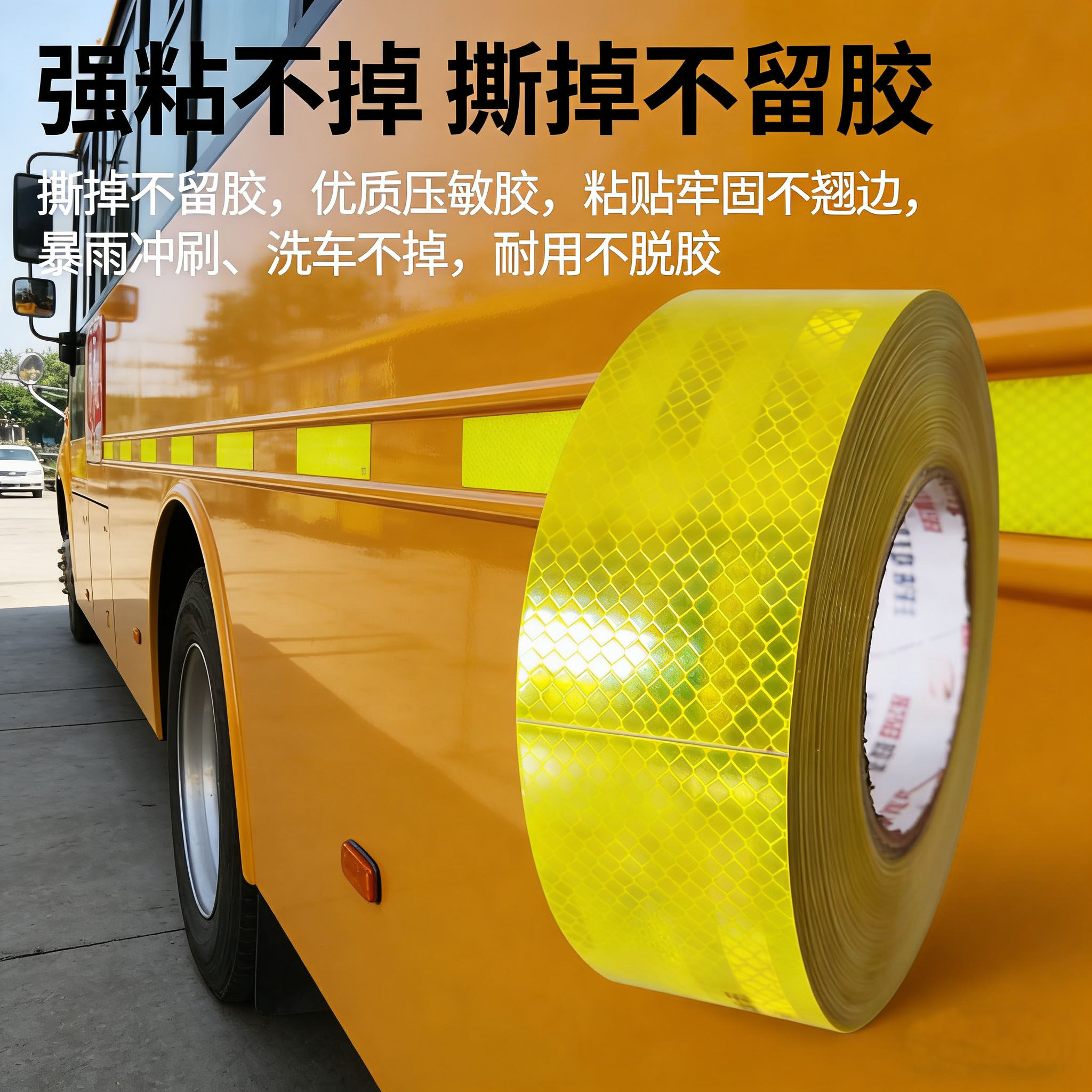 校车反光专用标识贴条
