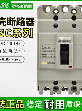 原装正品施耐德NSC100B断路器 3P 100A 80A 60A 3100N 空气开关