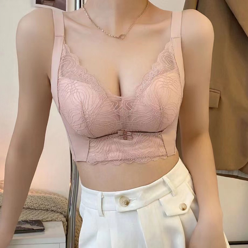 婷雅璐文胸无钢圈中厚款红豆杉能量石水袋杯5排扣AB杯内衣1016