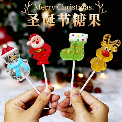 圣诞节卡通棒棒糖可爱创意糖果