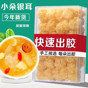长白山椴木银耳碎干货非特级野生椴树白木耳雪耳银耳出胶糯碎小朵