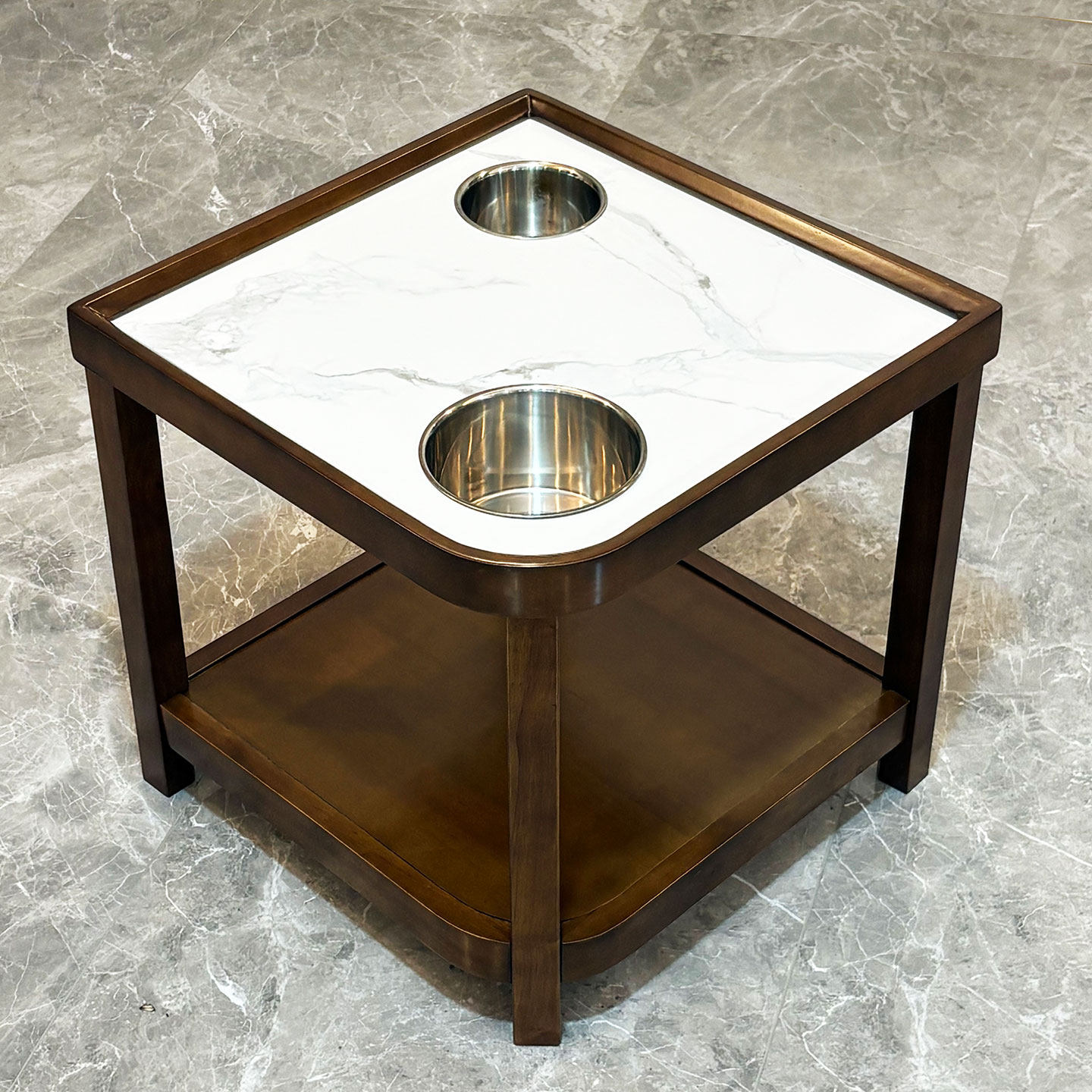 轻奢风棋牌室麻将桌边麻将机专用实木岩板茶几茶水架水杯架烟灰缸,住宅家具,茶几,淘宝优惠券,粉丝福利购,淘宝优惠卷