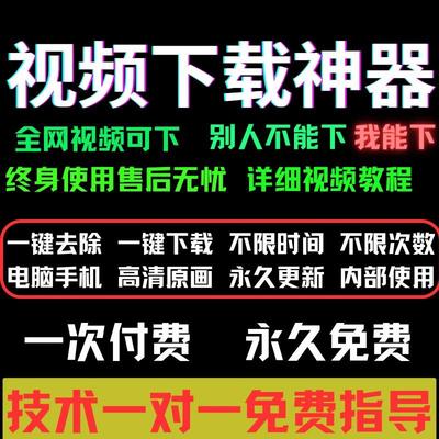 抖音快手小红书西瓜短视频去水印主页批量下载提取解析软件合集