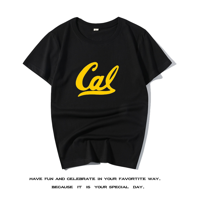 美国名校加州留学生纯棉短袖上衣