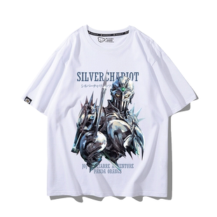 JOJO的奇妙冒险联名星尘斗士简皮耶尔波鲁纳雷夫银色战车t恤短袖