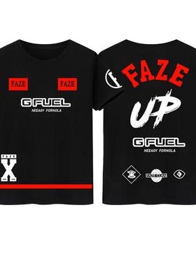 FaZe战队服纯棉宽松潮ins牌短袖男女夏CSGO游戏T恤学生青少年