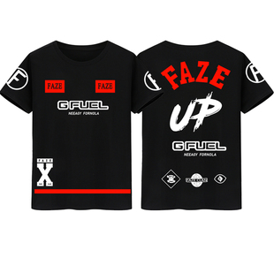 FaZe战队服纯棉宽松潮ins牌短袖 男女夏CSGO游戏T恤学生青少年
