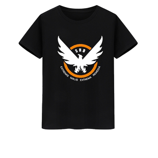 汤姆克兰西全境封锁2短袖T恤游戏周边育碧夏装男女学生纯棉半袖