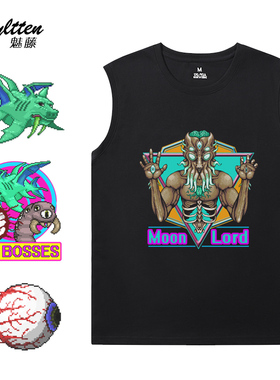 电玩沙盒STEAM游戏泰拉瑞亚Terraria周边纯棉坎肩T恤休闲短袖背心