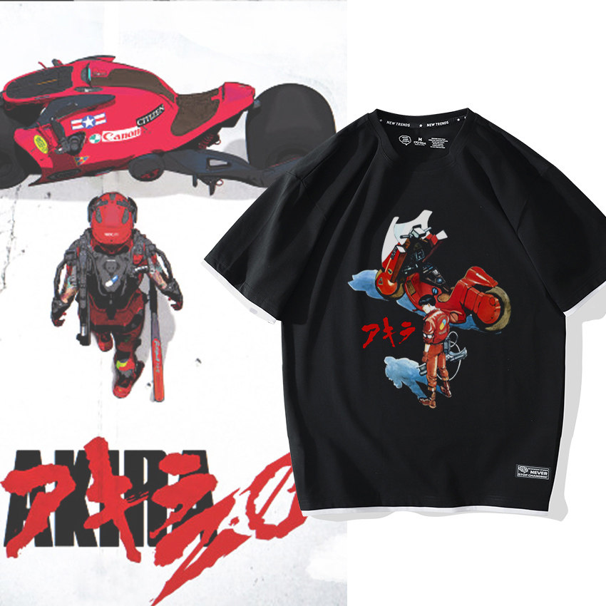 阿基拉t恤光明战士亚基拉短袖岛铁雄衣服大友克洋金田正太郎周边