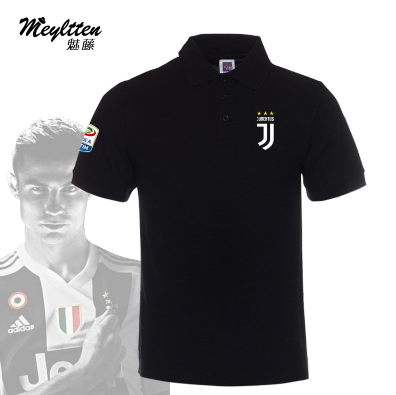 尤文图斯C罗尤文意甲队服男装运动Polo衫夏t恤足球训练运动衣服夏