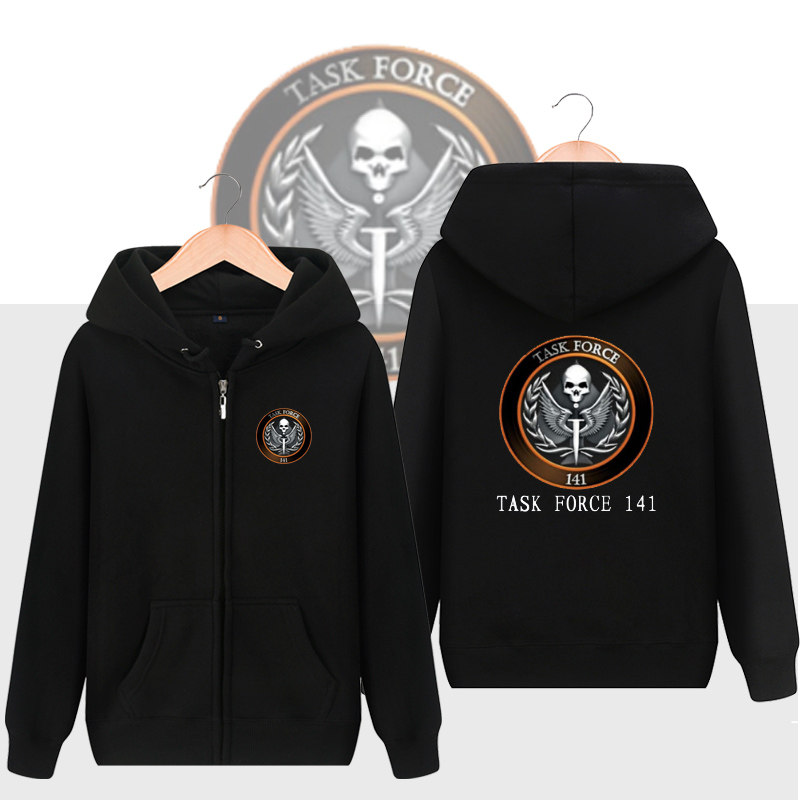 使命召唤141特遣队普莱斯幽灵肥皂游戏周边连帽开衫上衣夹克外套