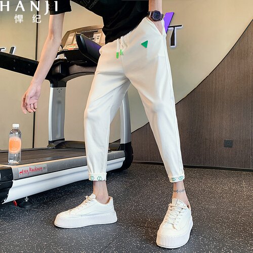 夏季裤子男士薄款冰丝休闲运动