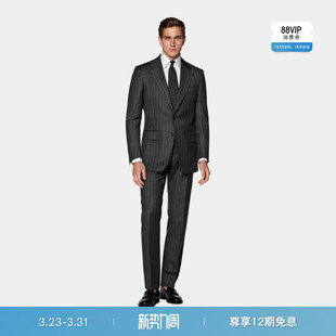 套装 合体身型西装 SUITSUPPLY深灰色S130支羊毛男士 26春夏新品