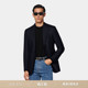 SUITSUPPLY藏青色Traveller四股羊毛西装 上衣易打理