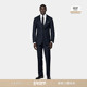 套装 SUITSUPPLY 藏青色羊毛格纹身型商务休闲西装