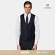 SUITSUPPLY藏青色S110支羊毛男士 款 西装 背心马甲四季
