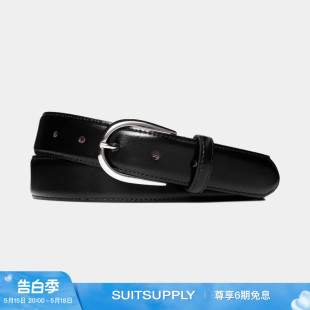 皮带牛皮革四季 24夏季 SUITSUPPLY黑色男士 商务休闲 新款 经典