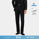 长裤 SUITSUPPLY黑色S110支羊毛男士 直筒修身