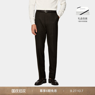深棕色S120支羊毛直筒長褲 SUITSUPPLY 25秋冬新品