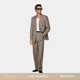 套装 26春夏新品 SUITSUPPLY灰褐色羊毛混纺合体身型西装