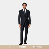 SUITSUPPLY意产面料西服藏青色羊毛混纺男西装 套装