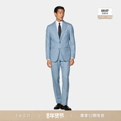 26春季 套装 新品 SUITSUPPLY浅蓝色热带羊毛西装