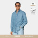SUITSUPPLY中蓝色棉牛仔衬衫 26春季 新品