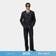 套装 26春夏新品 SUITSUPPLY藏青色羊毛混纺前襟带褶西装