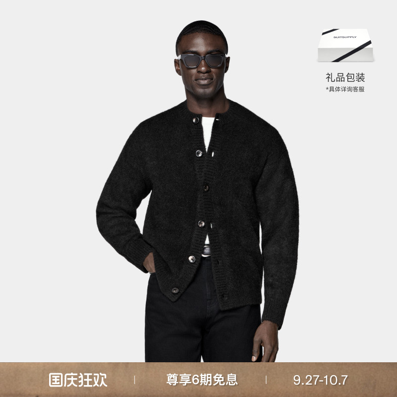 SUITSUPPLY黑色针织衫