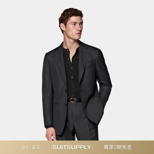 Suitsupply深灰色羊毛西装外套