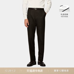 深棕色S120支羊毛直筒长裤 25秋冬新品 SUITSUPPLY