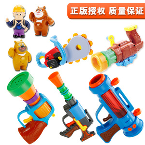 美高乐熊出没玩具光头强电锯玩具枪儿童熊出没套装熊大熊二故事机
