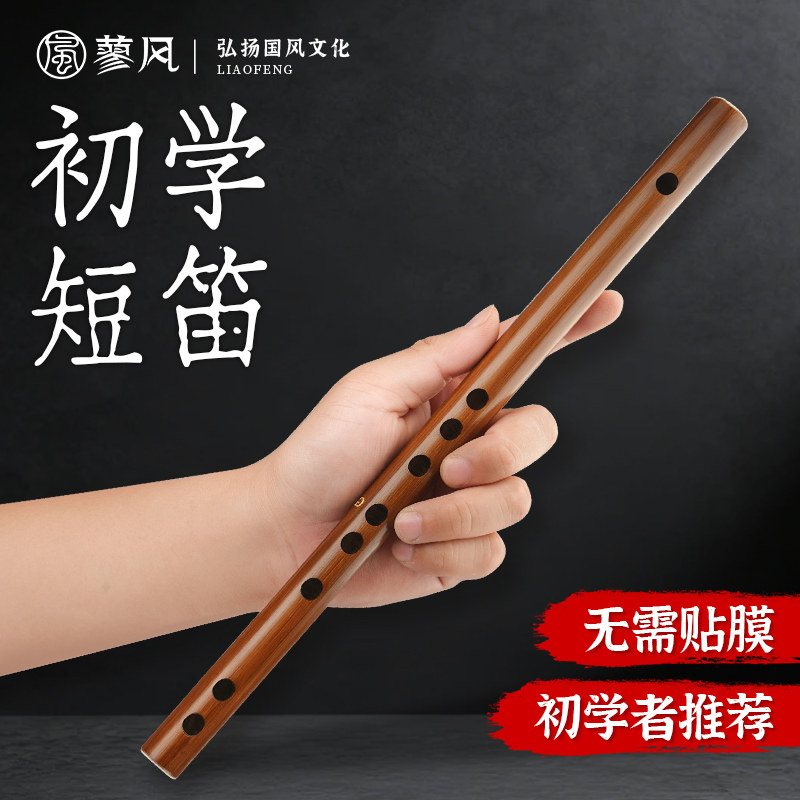 小短笛初学者入门竹笛乐器小笛子迷你小学生专用古风横笛不用贴膜