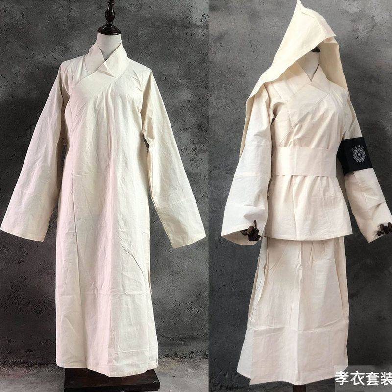 白事衣服棉斜襟孝服男女孝服丧衣丧事孝衣丧葬服殡葬孝衣新娘