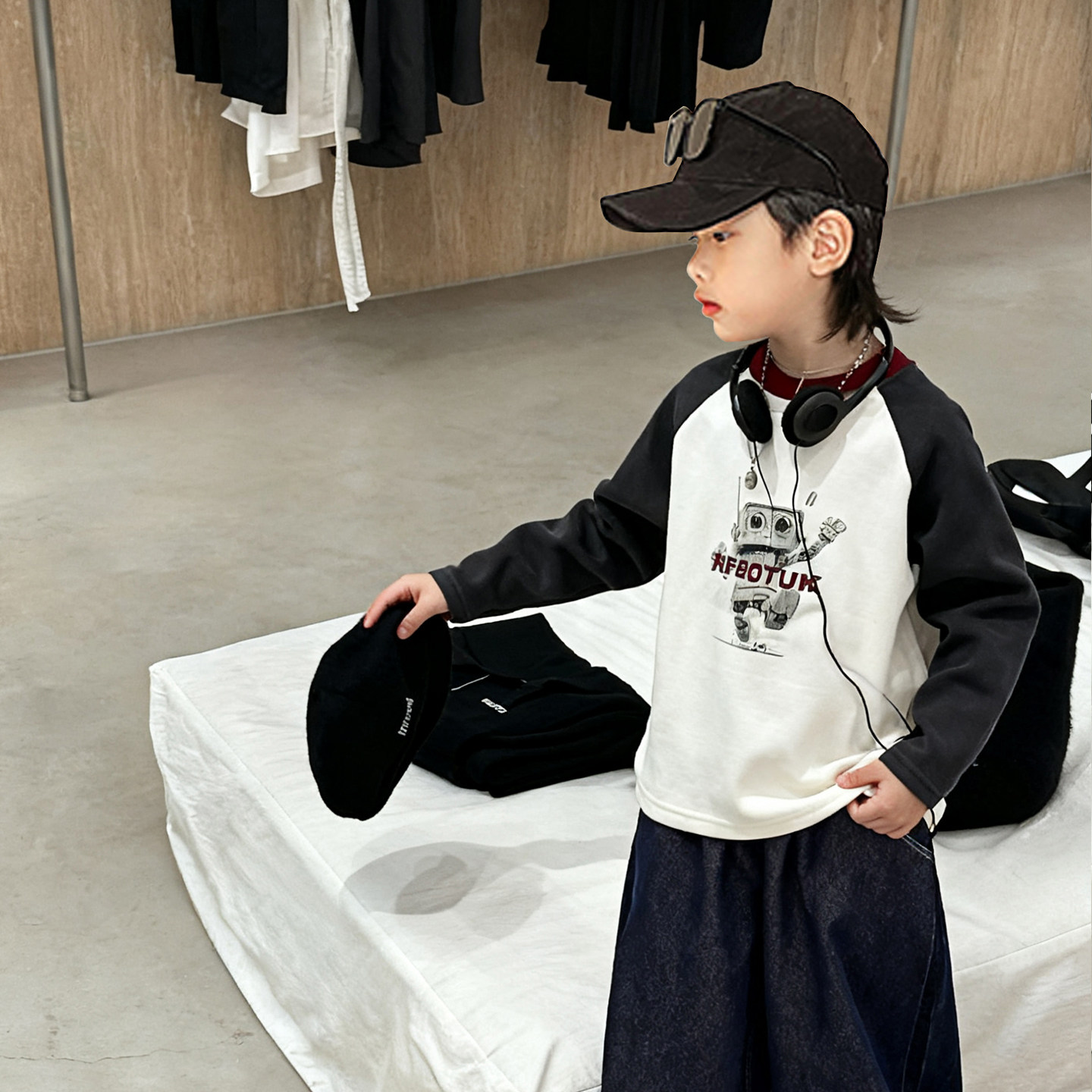 霖霖妈童装中大童冬季打底衫儿童上衣冬装男童长袖T恤插肩袖加绒,童装/婴儿装/亲子装,T恤,淘宝优惠券,粉丝福利购,淘宝优惠卷