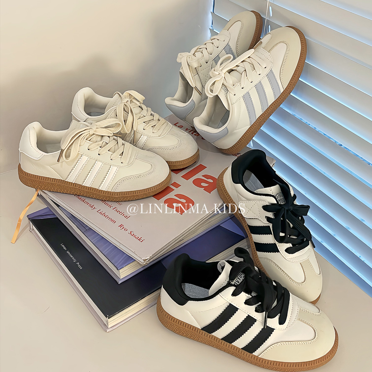 2025春装儿童德训鞋小白鞋