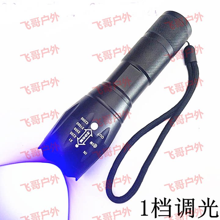 紫外线验钞灯 紫光395 荧光手电筒