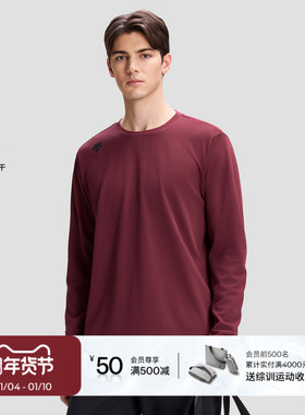 DESCENTE迪桑特SKI STYLE系列运动休闲男士吸湿速干长袖针织衫