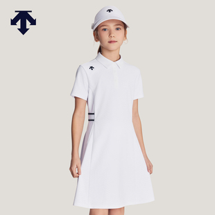 DESCENTE迪桑特儿童GOLF女童UPF50防晒运动连衣裙夏季