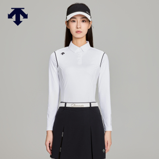 早秋新品 DESCENTEGOLF POLO衫 迪桑特高尔夫 女士PRO系列长袖