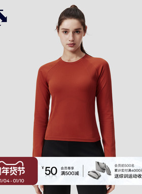 DESCENTE迪桑特WOMEN’S TRAINING系列女士圆领修身长袖针织衫