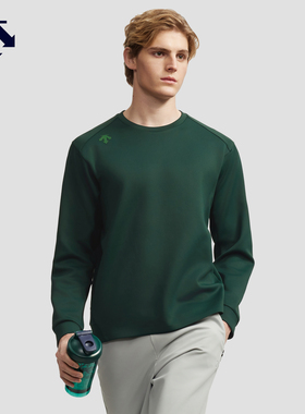 DESCENTE迪桑特TRAINING系列综训运动健身男士亲肤针织卫衣套头衫