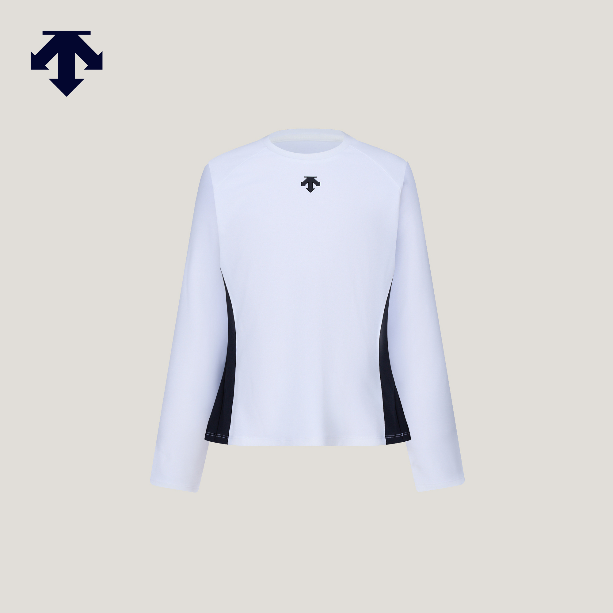 DESCENTE迪桑特儿童 TRAINING 女童运动长袖针织衫