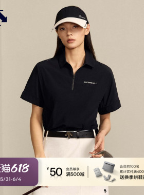 迪桑特高尔夫女S-CORE透气百搭短袖POLO衫