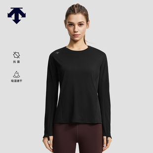 针织衫 DESCENTE迪桑特WOMEN’S RUNNING系列F360女士吸湿速干长袖