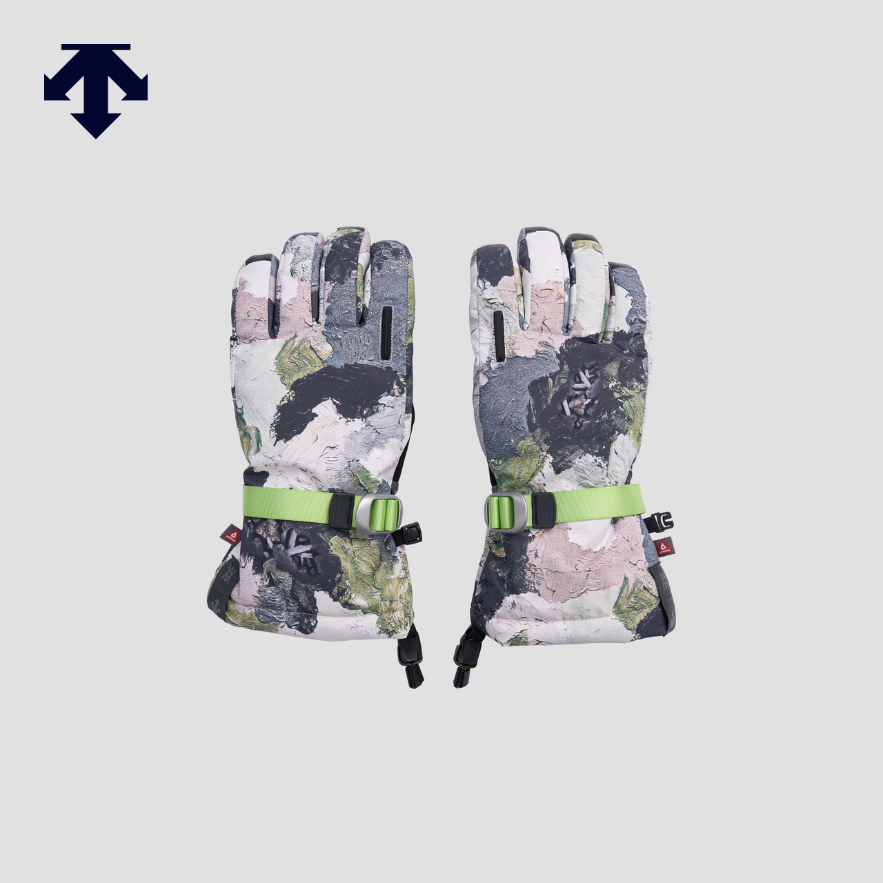 DESCENTE x Daniel Arsham艺术家联名系列男女同款印花滑雪手套