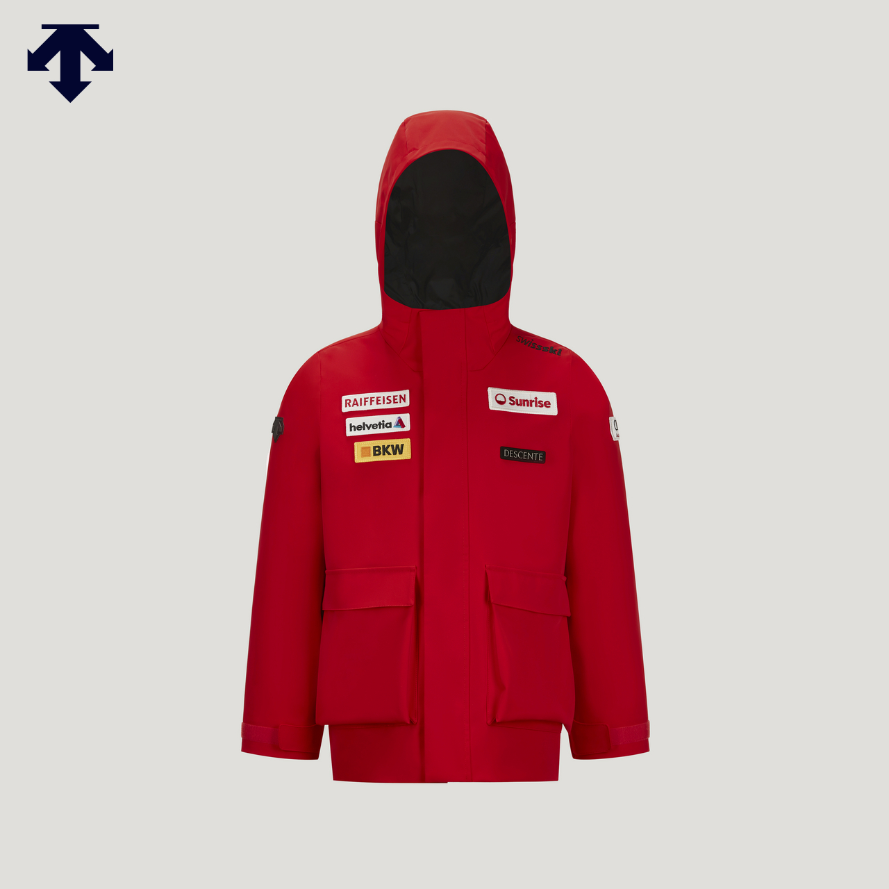 DESCENTE迪桑特儿童SKI STYLE男女童运动上衣两件套春季