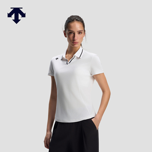 DESCENTE迪桑特WOMEN’S TRAINING系列女士D-TOUGH收腰短袖POLO衫
